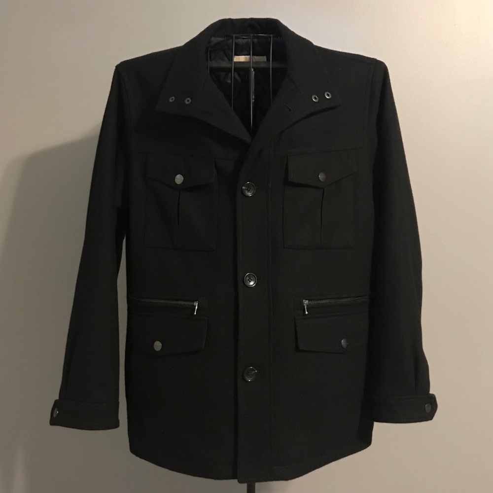 Michael Kors Mens Size Large winter pea coat